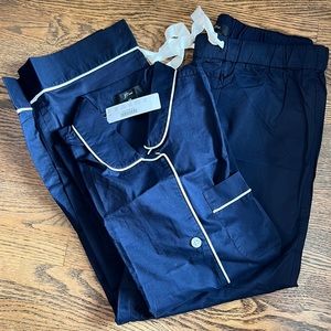 J. Crew navy pajama set